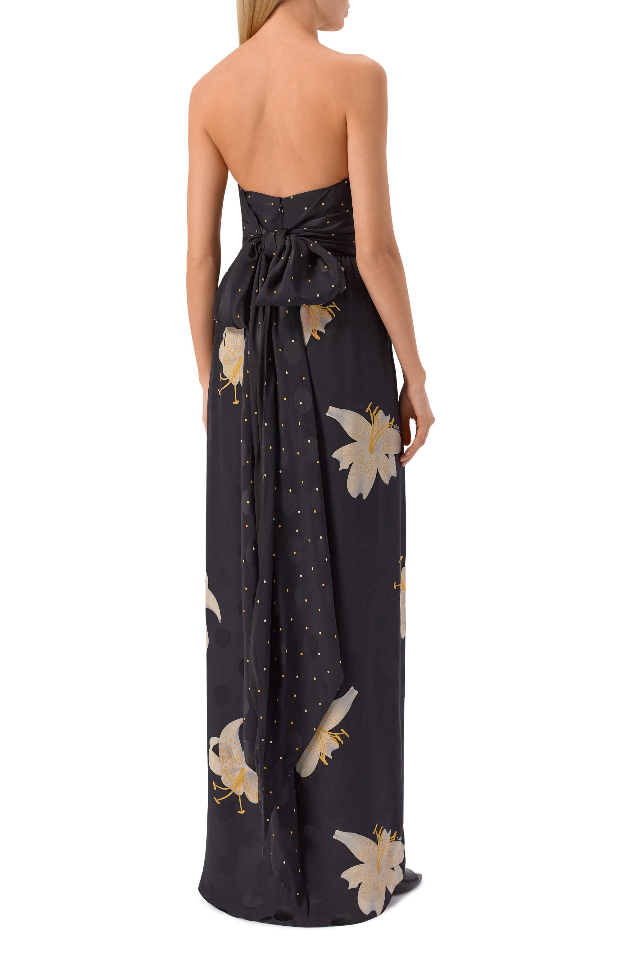 Шелковое платье VALENTINO, арт. 8B3VDME1/9U8, фото 3