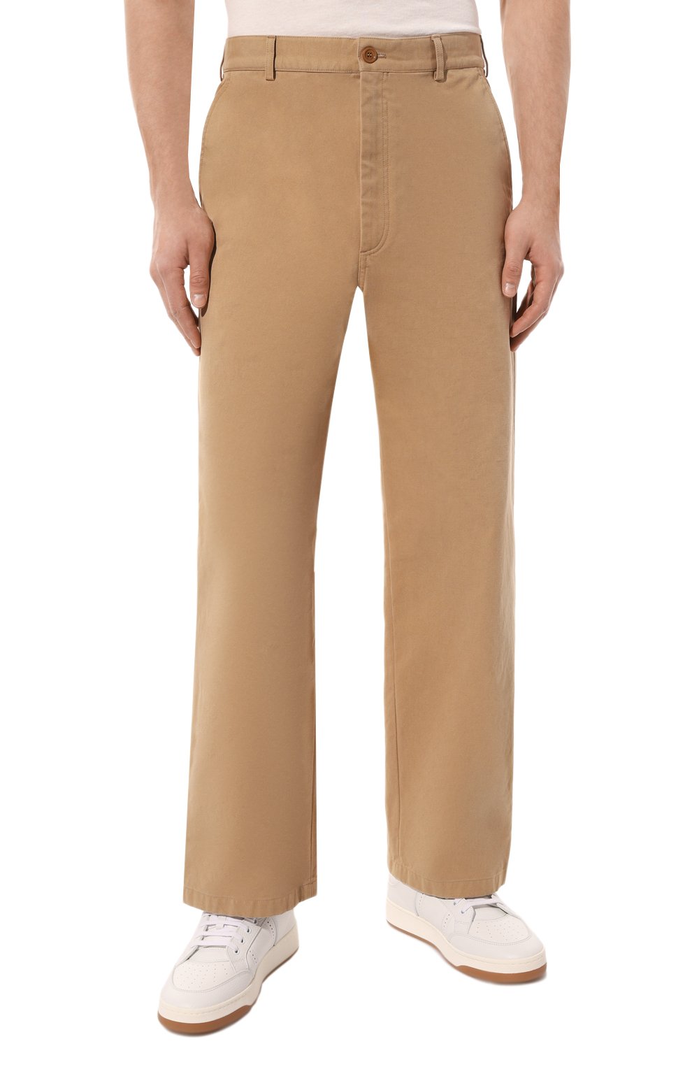 Хлопковые брюки GUCCI бежевого цвета по цене 112320 руб., арт. 669182 ZAHPV, фото 3 Хлопковые брюки GUCCI, арт. 669182 ZAHPV, фото 3