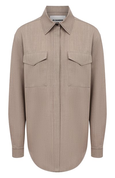 Шерстяная рубашка JIL SANDER, арт. JSPS601005-WS202600, фото 1