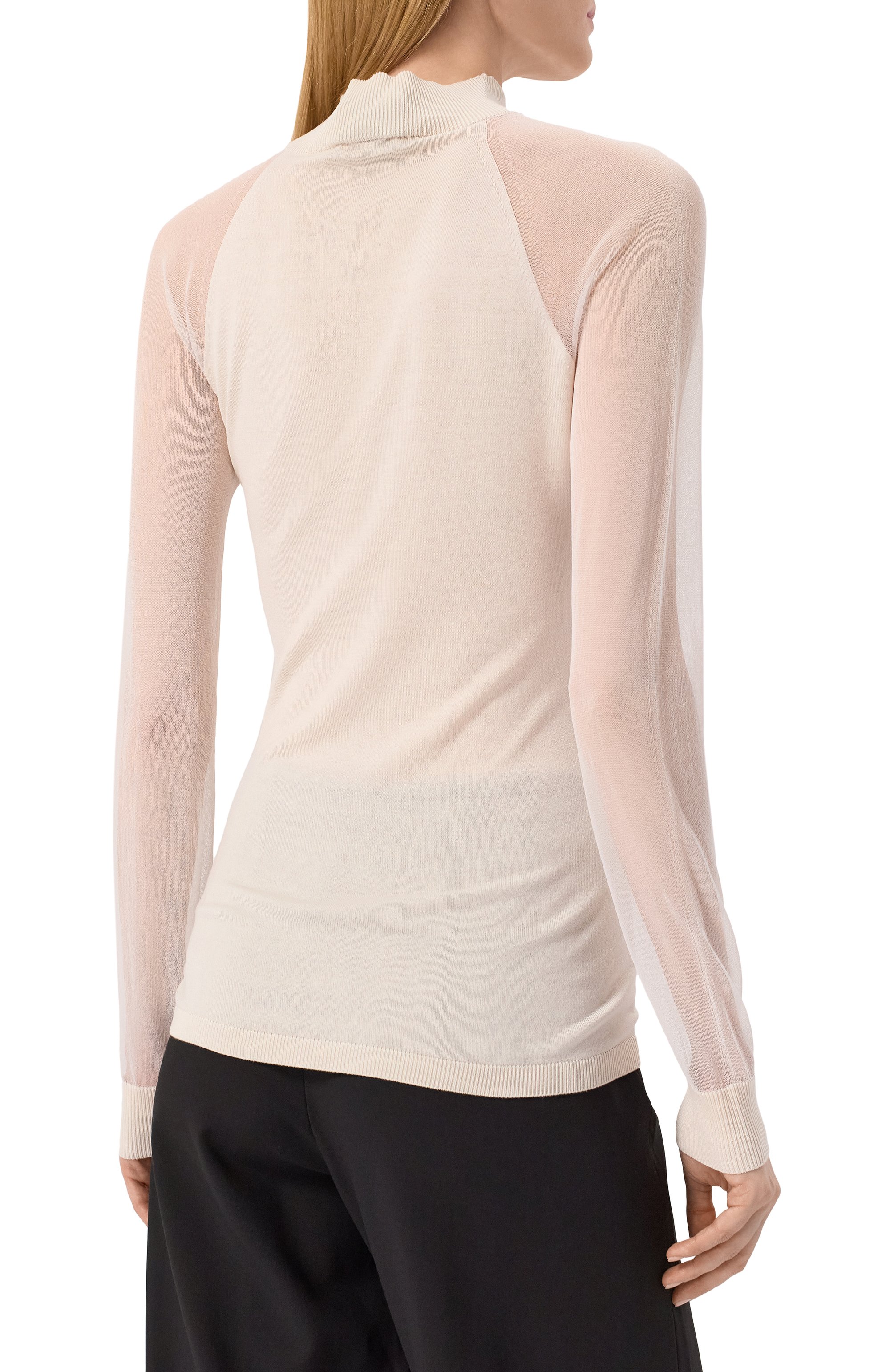 Водолазка из шелка и вискозы GIORGIO ARMANI, арт. 6DAM15/AM40Z, фото 4