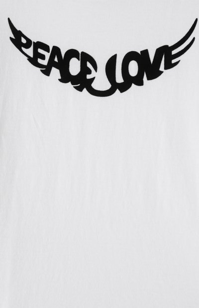 Хлопковая футболка ZADIG AND VOLTAIRE, арт. X60313, фото 3