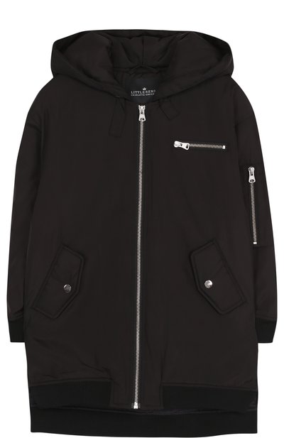 Удлиненная куртка на молнии с капюшоном DESIGNERS, REMIX GIRLS, арт. 13869, фото 1