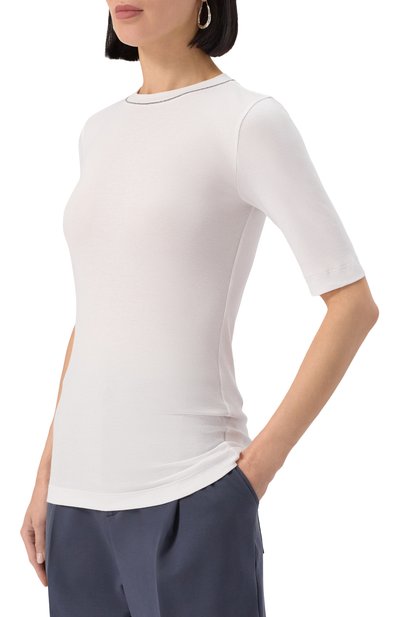 Хлопковая футболка BRUNELLO CUCINELLI, арт. MPTC8BJ310, фото 3