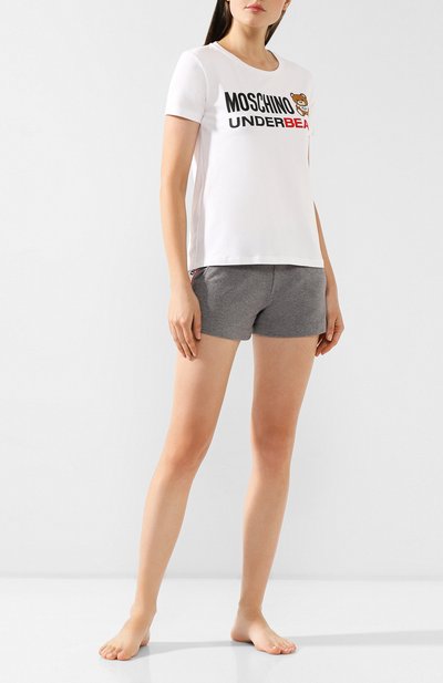 Хлопковая футболка MOSCHINO, арт. A1904/9003, фото 2