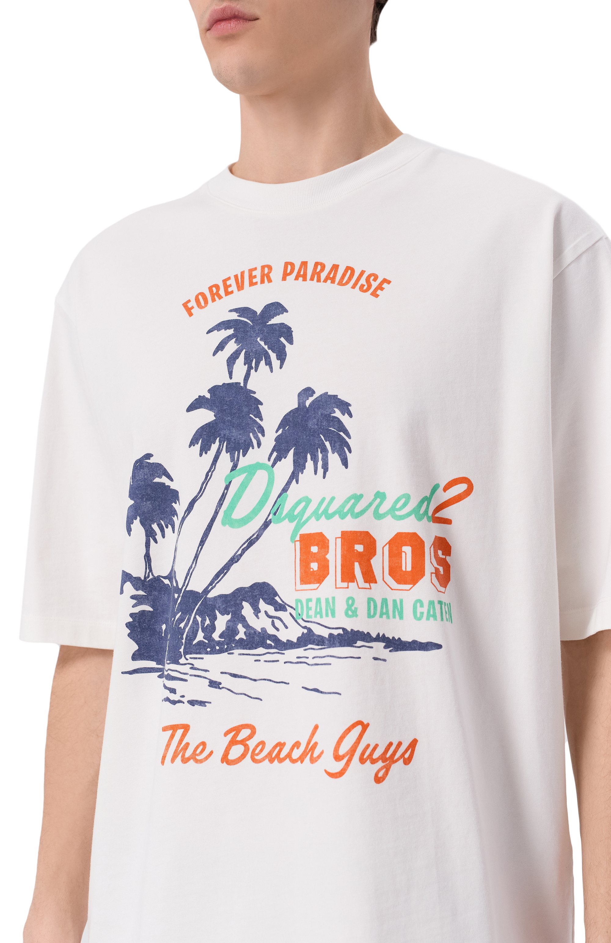 Хлопковая футболка DSQUARED2, арт. S74GD1547/D20106, фото 5