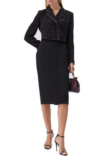 Женский жакет из шерсти и шелка DOLCE & GABBANA, арт. F27EHT/FUBD2