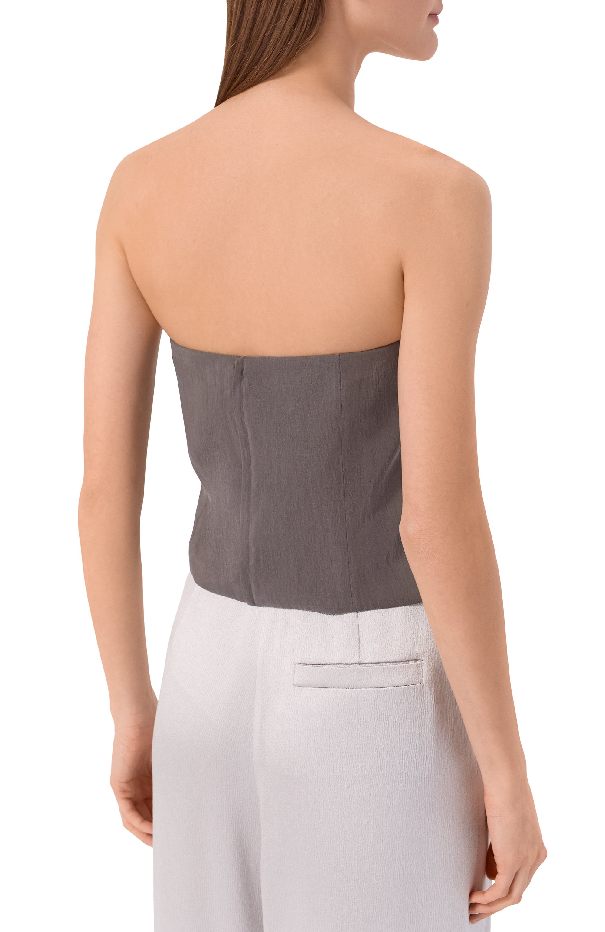 Шелковый топ-бюстье GIORGIO ARMANI, арт. GW002882/TE13824, фото 4