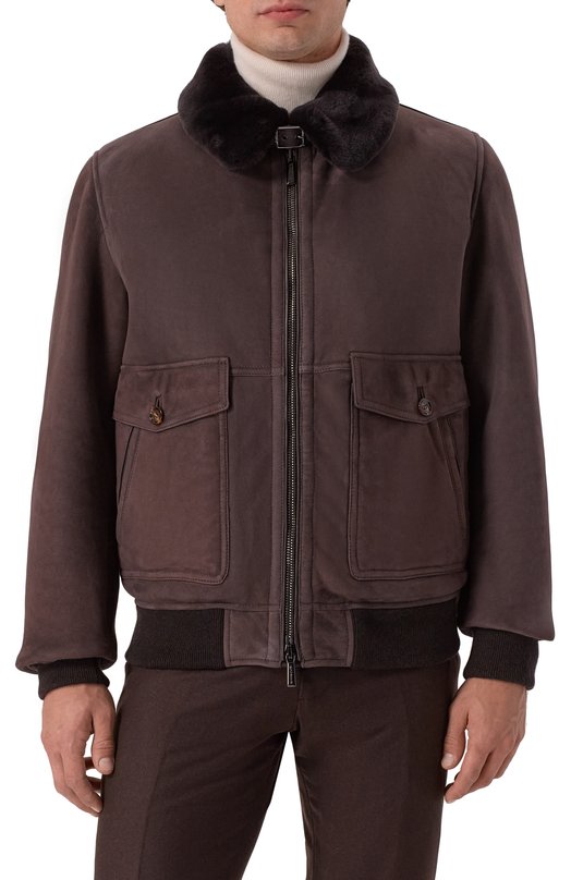 Дубленка из овчины Fiano-ME Moorer FIAN0/ME Коричневый  FIAN0/ME Фото 3