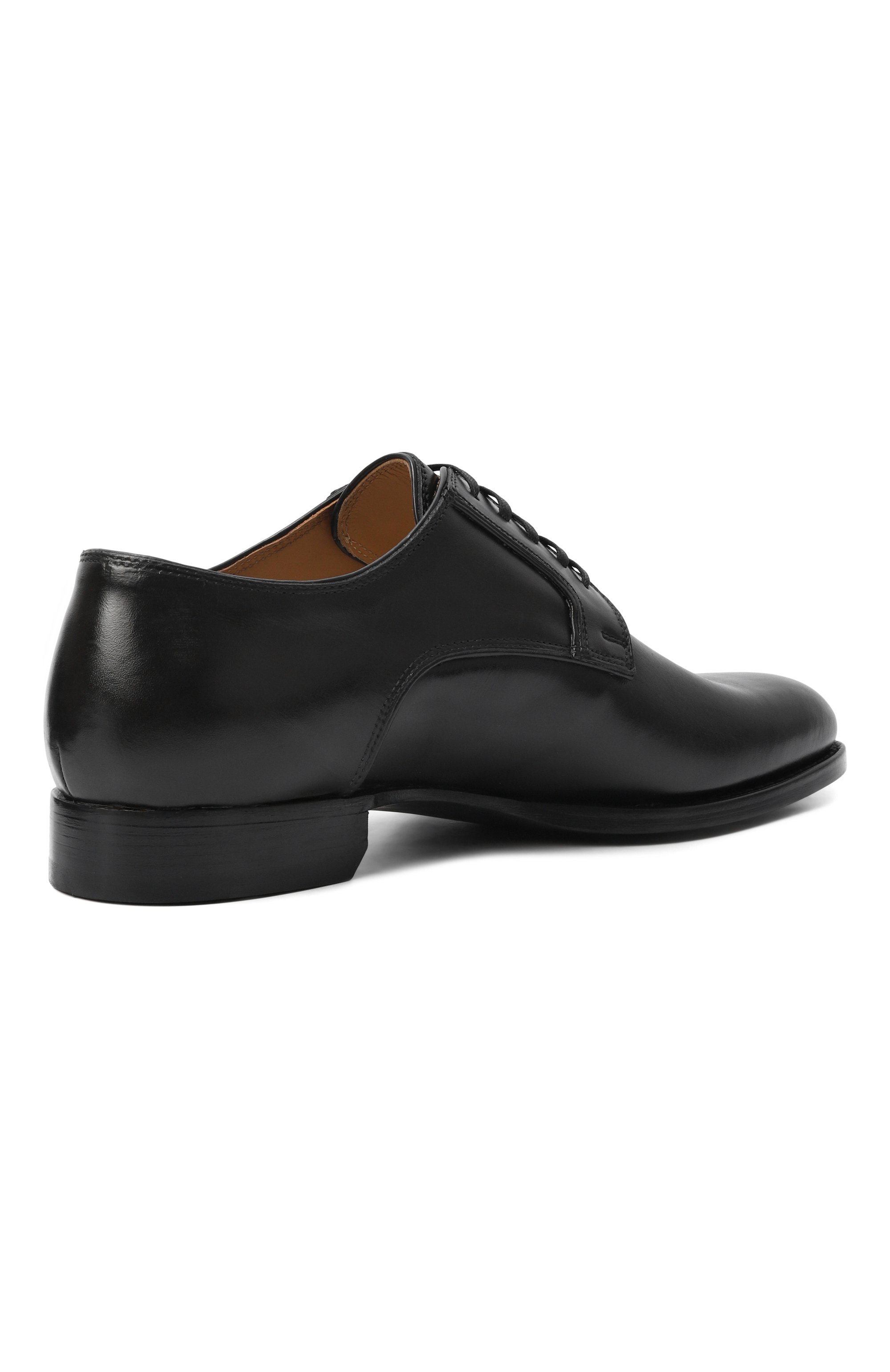 Кожаные дерби KITON черного цвета по цене 158000 руб., арт. USSA399N01386, фото 4 Кожаные дерби KITON, арт. USSA399N01386, фото 4