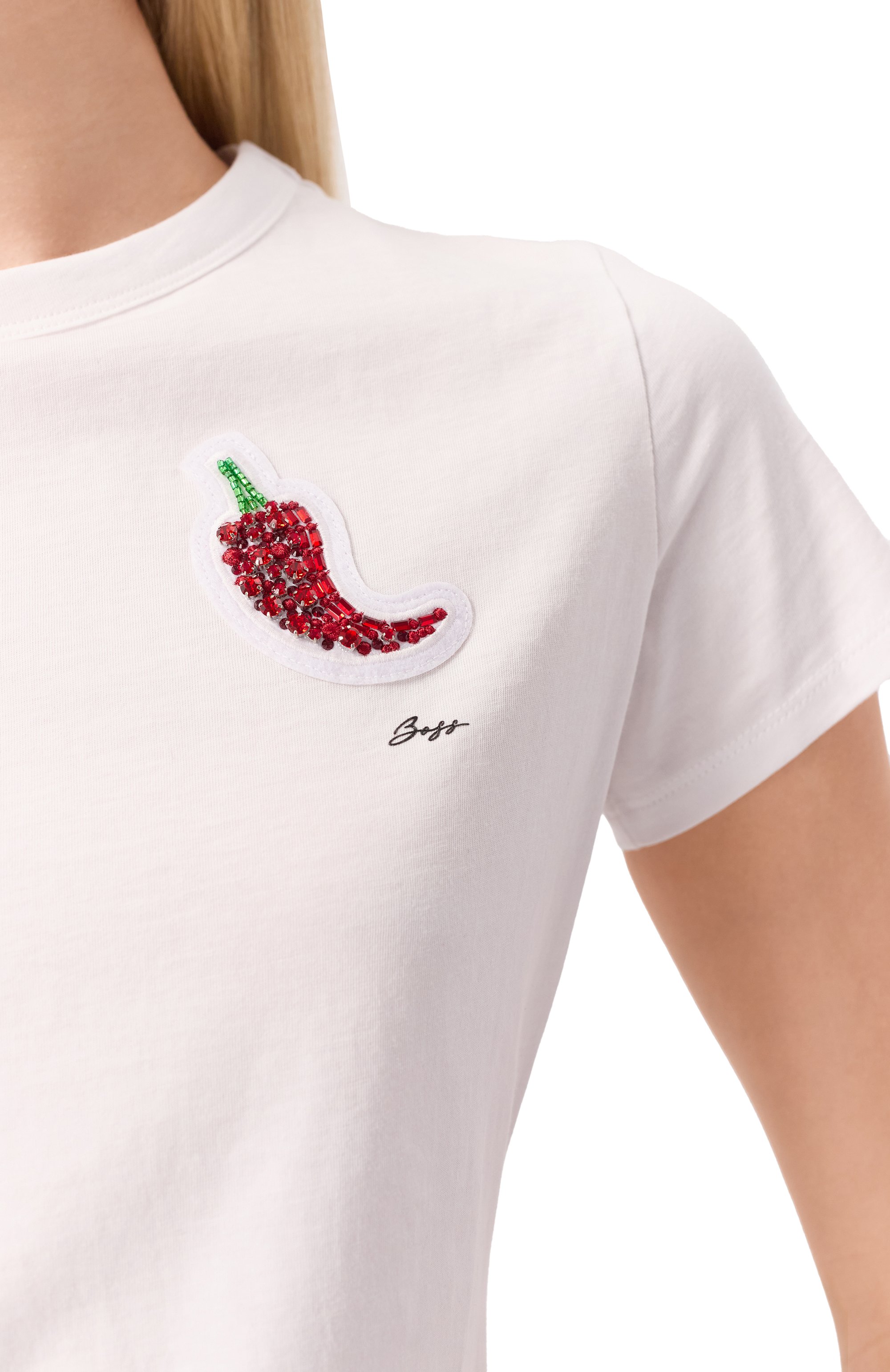 Хлопковая футболка BOSS ORANGE, арт. 50535125, фото 5