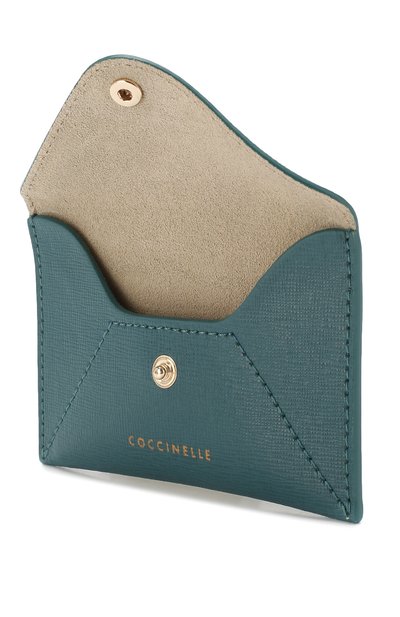 Кожаный футляр для кредитных карт COCCINELLE зеленого цвета по цене 4295 руб., арт. E2 E65 12 83 18, фото 3 Кожаный футляр для кредитных карт COCCINELLE, арт. E2 E65 12 83 18, фото 3