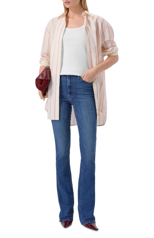 Джинсы High Waisted Runaway Mother 1043-2104/HIGH WAISTED RUNAWAY Синий  1043-2104/HIGH WAISTED RUNAWAY Фото 2