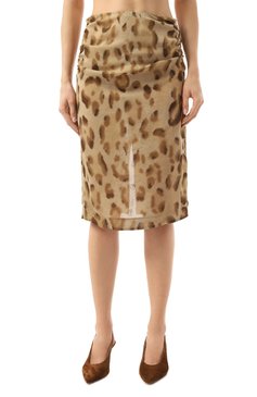 Шелковая юбка CELINE, арт. 2J534794T 02BZ, фото 3