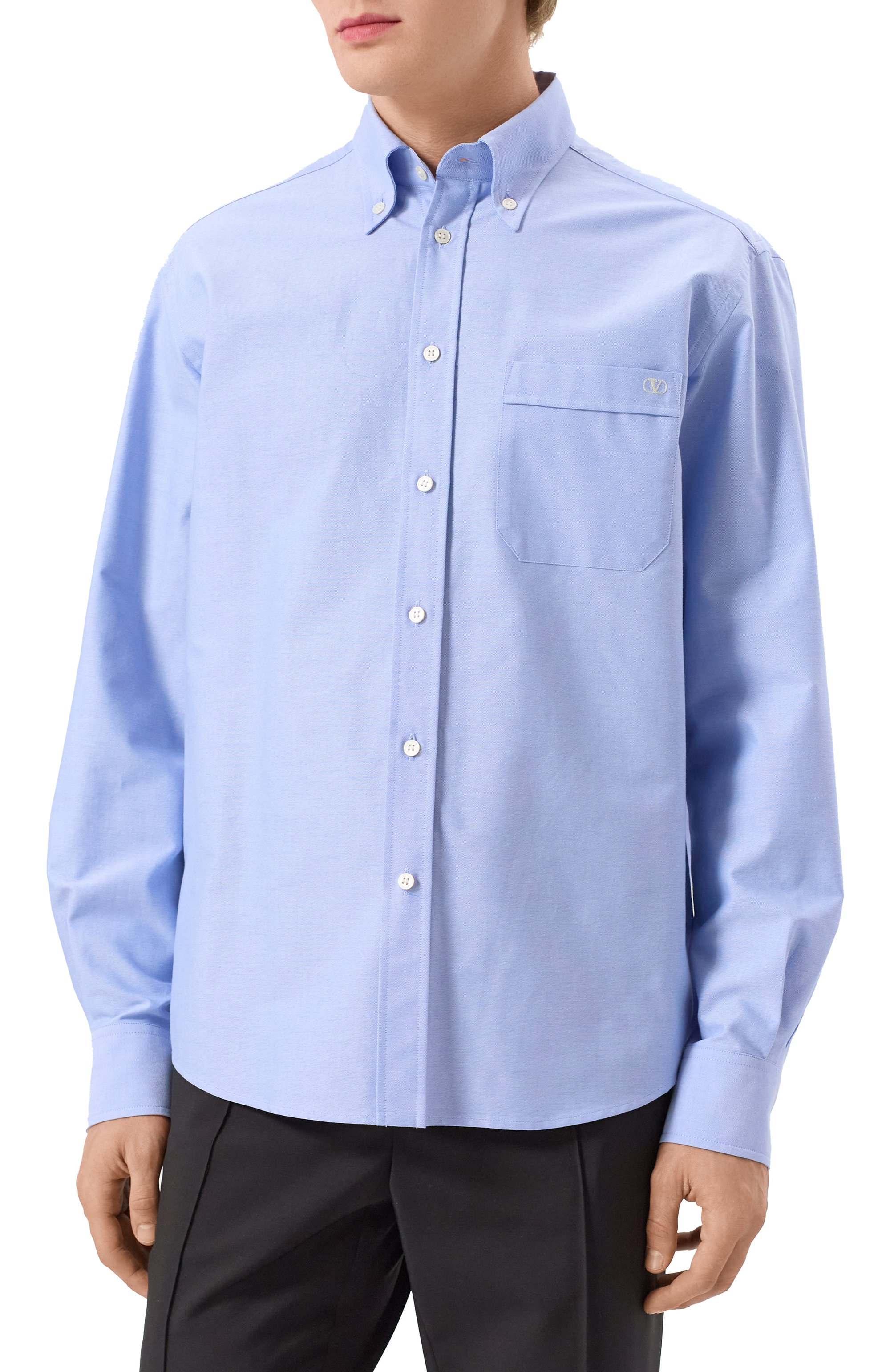 Хлопковая рубашка VALENTINO, арт. 6V3ABQ35AL2, фото 3