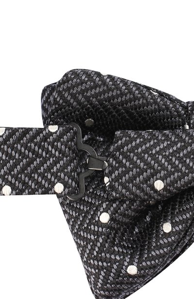 Шелковый галстук-бабочка TOM FORD темно-серого цвета по цене 21950 руб., арт. 2TF30/4CH, фото 3 Шелковый галстук-бабочка TOM FORD, арт. 2TF30/4CH, фото 3