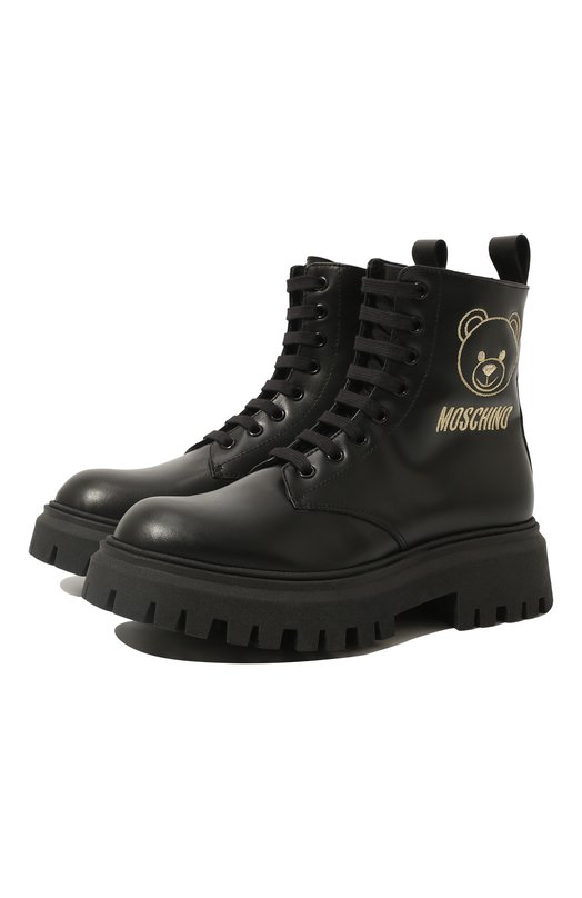 

Кожаные ботинки Moschino, Чёрный