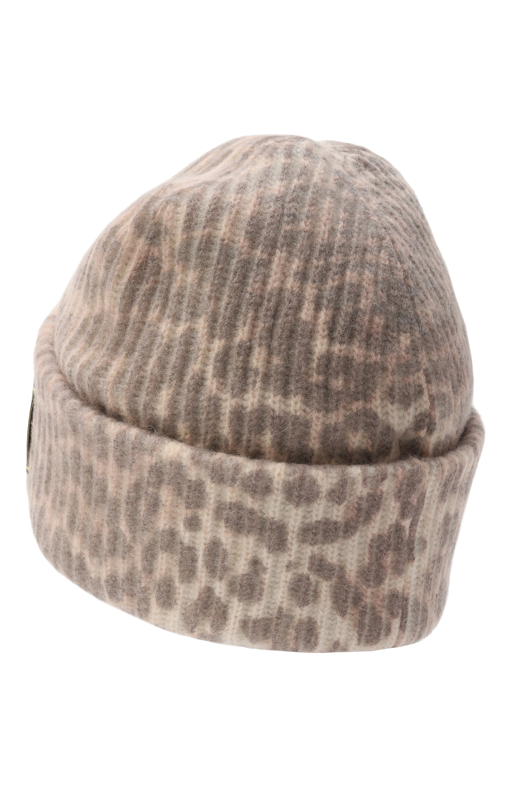 Шерстяная шапка GANNI бежевого цвета по цене 19300 руб., арт. A6658, фото 2 Шерстяная шапка GANNI, арт. A6658, фото 2