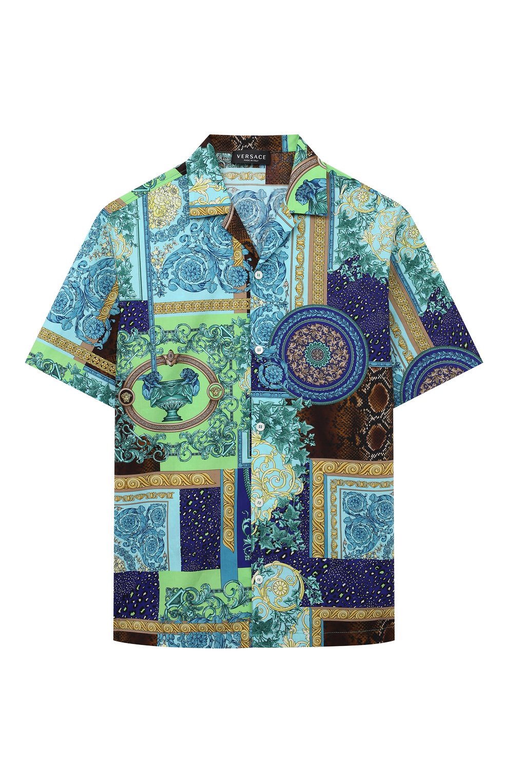 Хлопковая рубашка VERSACE, арт. 1000107/1A00297/8A-14A, фото 1