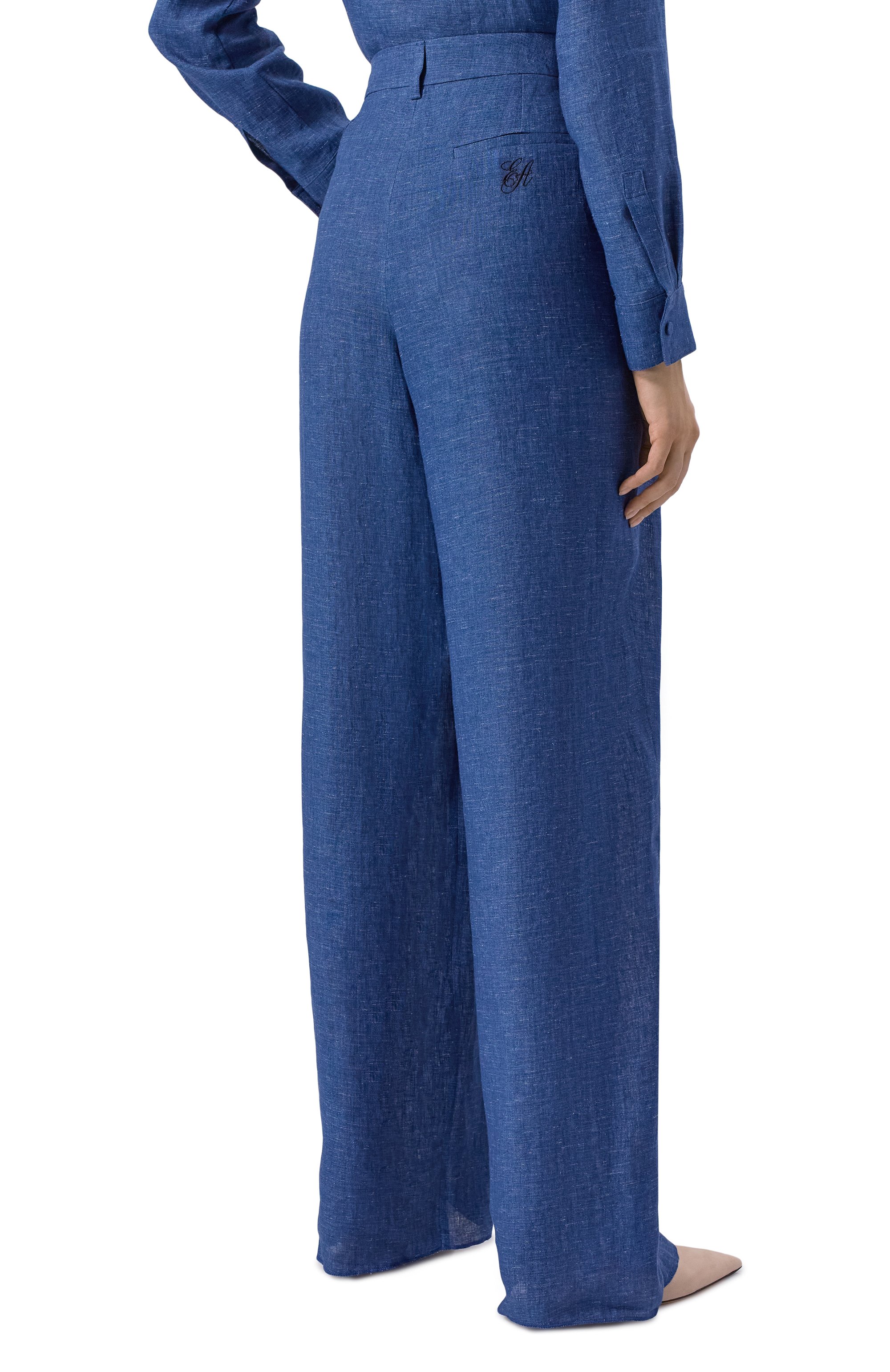 Льняные брюки EMPORIO ARMANI, арт. EW003763/TE10381, фото 4