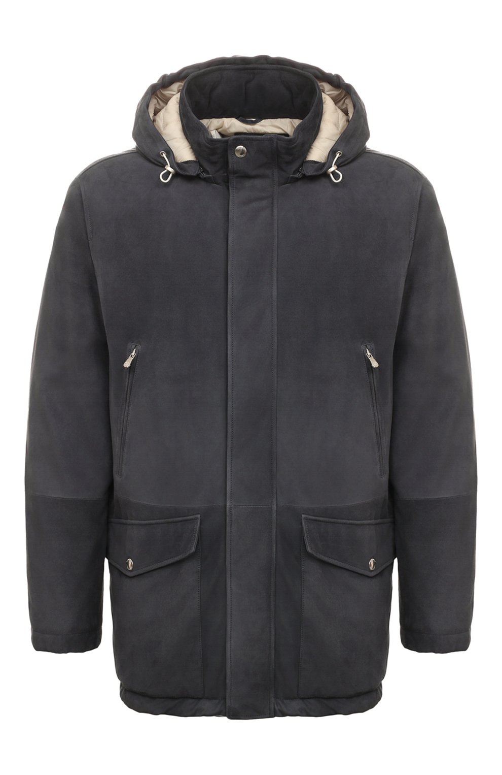 Утепленная парка BRUNELLO CUCINELLI синего цвета по цене 875500 руб., арт. M0PCL1892, фото 1 Утепленная парка BRUNELLO CUCINELLI, арт. M0PCL1892, фото 1