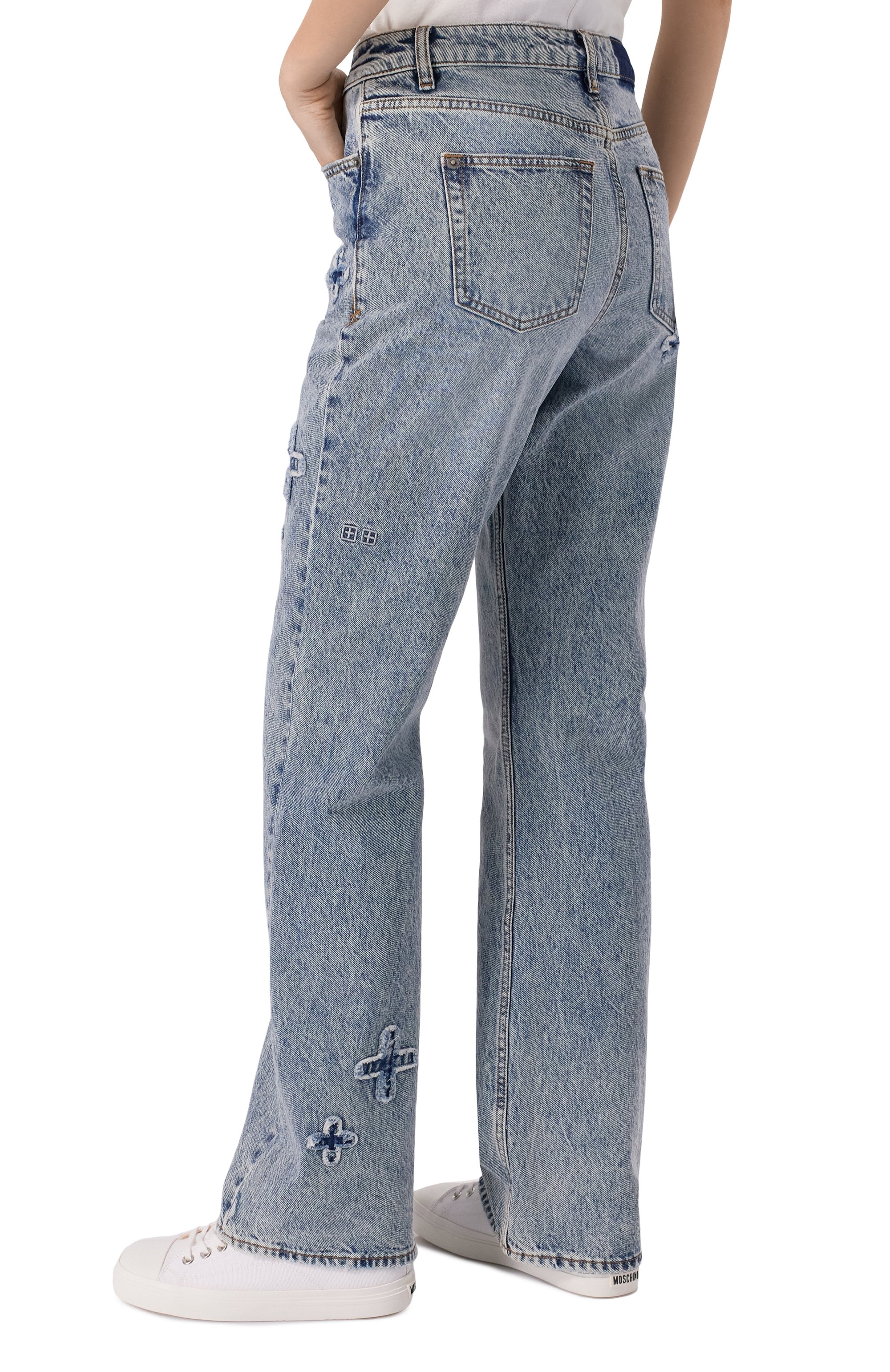 Джинсы KSUBI голубого цвета по цене 34250 руб., арт. WPS25DJ013, фото 4 Джинсы KSUBI, арт. WPS25DJ013, фото 4