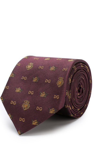 Мужской шелковый галстук DOLCE & GABBANA, арт. GT149E/G0JFV