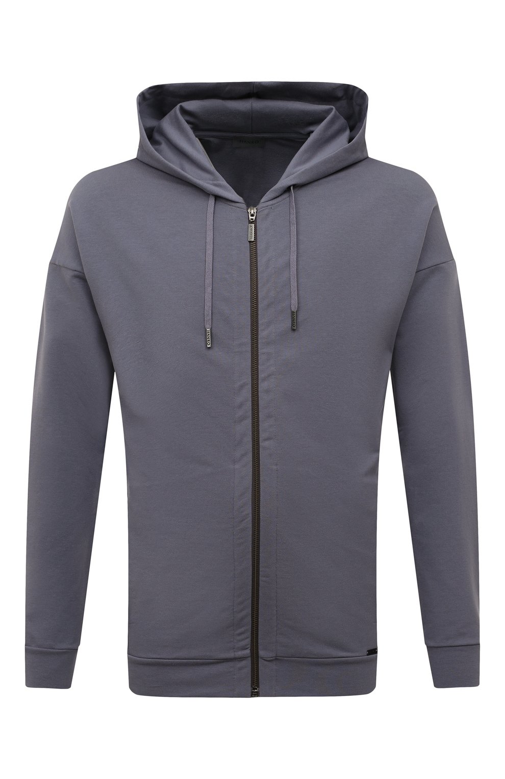 Хлопковая толстовка HANRO серого цвета по цене 25950 руб., арт. 075952., фото 1 Хлопковая толстовка HANRO, арт. 075952., фото 1