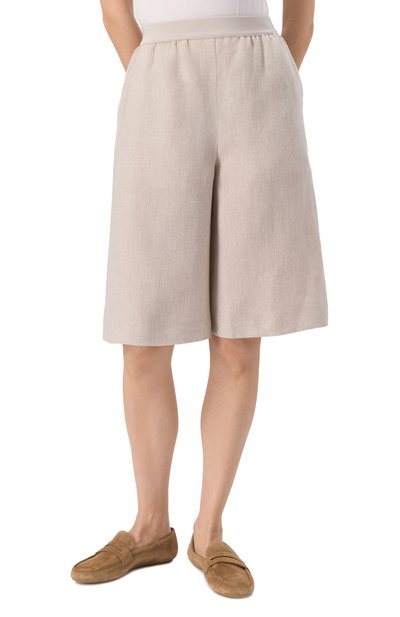 Льняные шорты AGNONA, арт. T80703/U3039, фото 3