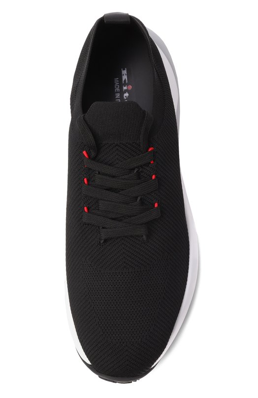 Текстильные кроссовки Kiton USSA375N0133402 Чёрный  USSA375N0133402 Фото 6