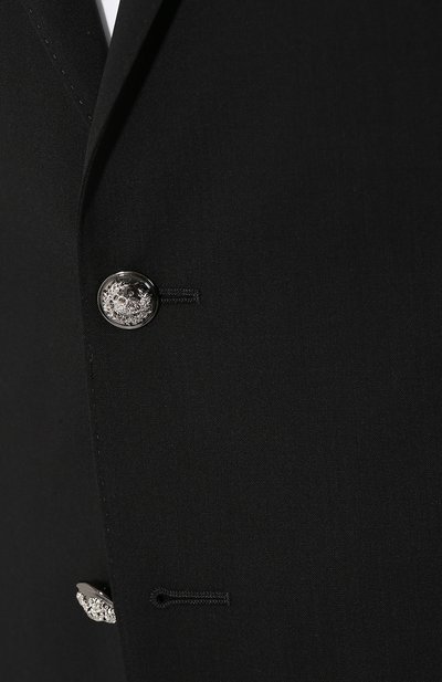 Шерстяной пиджак DOLCE & GABBANA черного цвета по цене 268500 руб., арт. G2LK0T/GEM19, фото 5 Шерстяной пиджак DOLCE & GABBANA, арт. G2LK0T/GEM19, фото 5