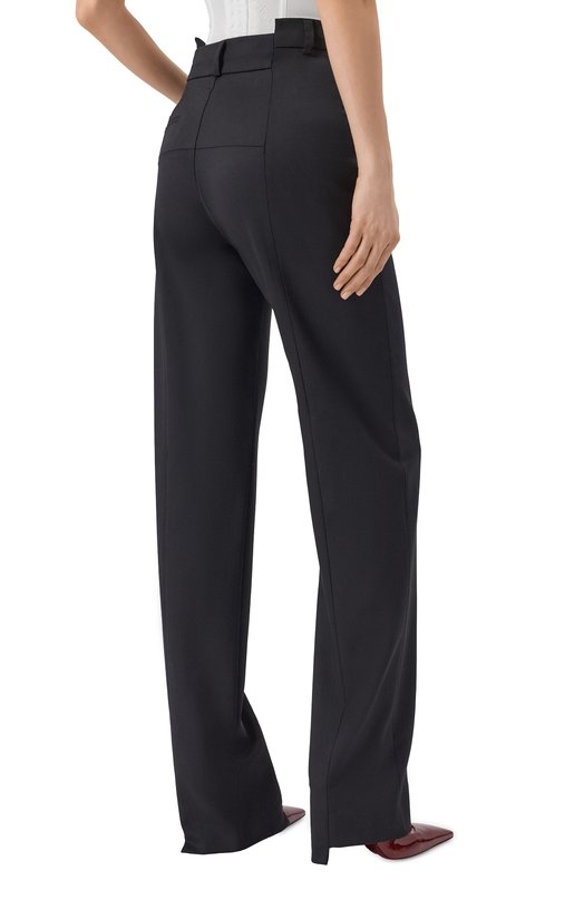 Шерстяные брюки VETEMENTS WE76TP357B/25025 W00L Чёрный  WE76TP357B/25025 W00L Фото 4