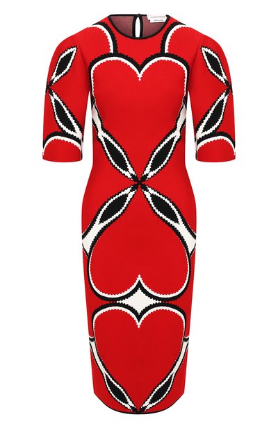 Женское платье из вискозы ALEXANDER MCQUEEN, арт. 641905/Q1ARV