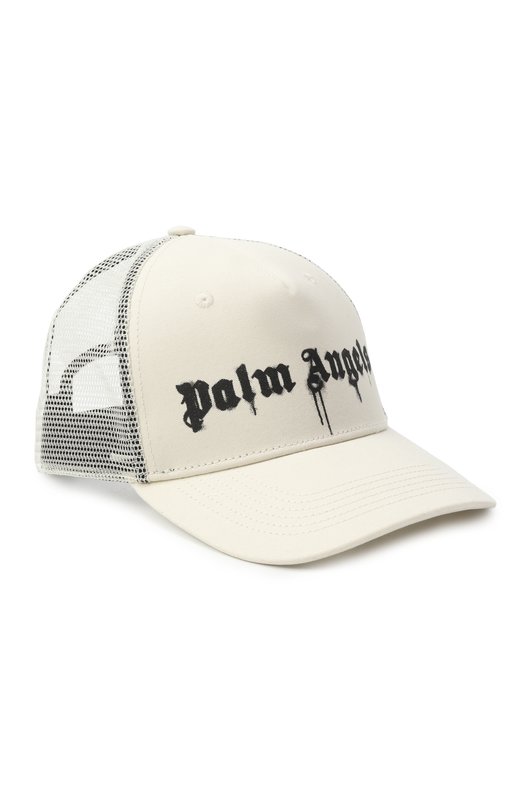 Хлопковая бейсболка Palm Angels PMLB068F25FAB002 Белый PMLB068F25FAB002