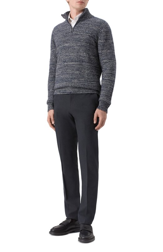 Хлопковые брюки Loro Piana FAF4206 Серый  FAF4206 Фото 2