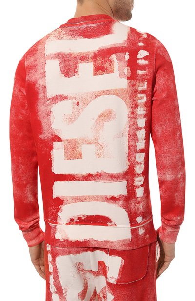 Хлопковый свитшот DIESEL, арт. A08664/0NFAV, фото 4