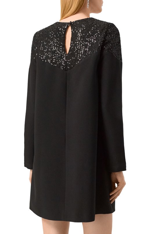 Платье с отделкой пайетками Botrois SKU5115887693 Чёрный  SKU5115887693 Фото 4