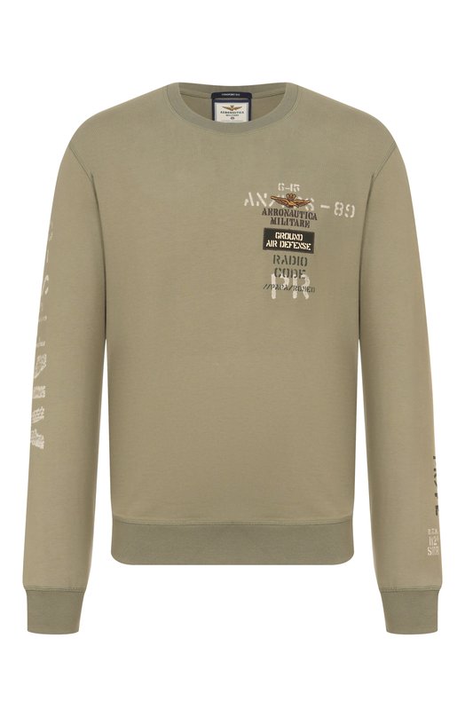 Хлопковый свитшот Aeronautica Militare FE2099UJ00725 Хаки FE2099UJ00725