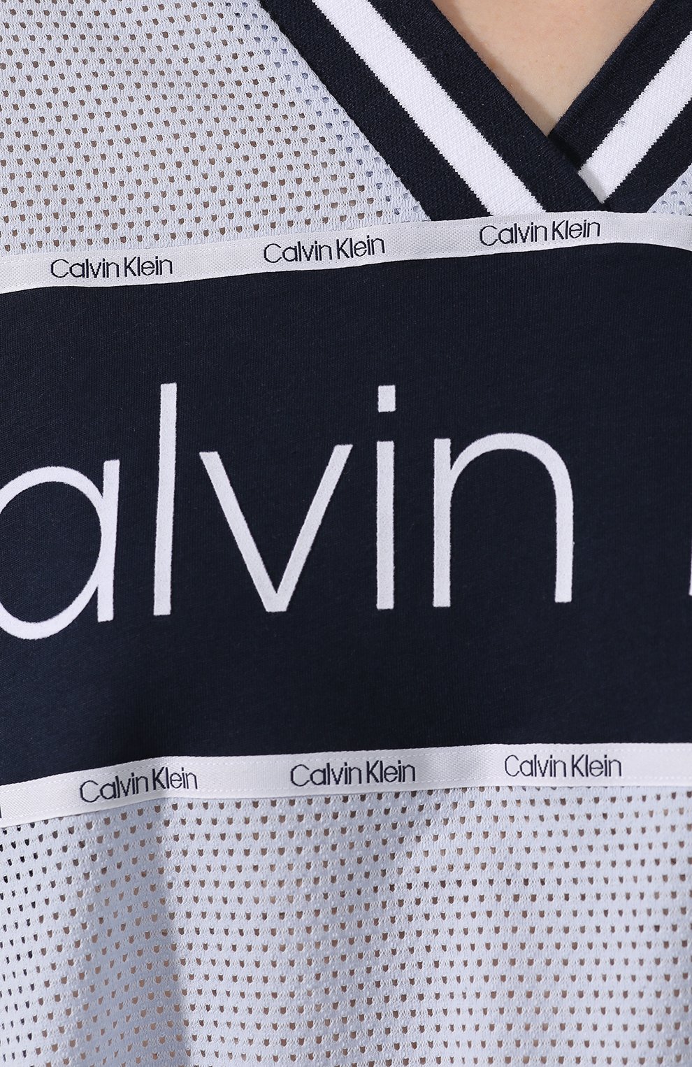 Сорочка CALVIN KLEIN черно-белого цвета по цене 5735 руб., арт. QS6231E, фото 5 Сорочка CALVIN KLEIN, арт. QS6231E, фото 5