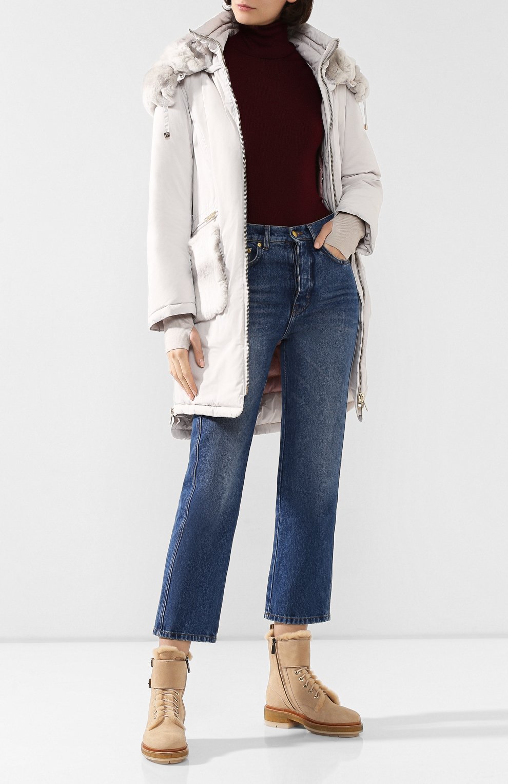 Замшевые ботинки SANTONI, арт. WTAK58378PARAEYTE40, фото 2