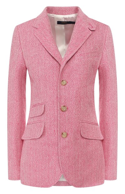 Женский жакет из смеси льна и хлопка POLO RALPH LAUREN, арт. 211796018