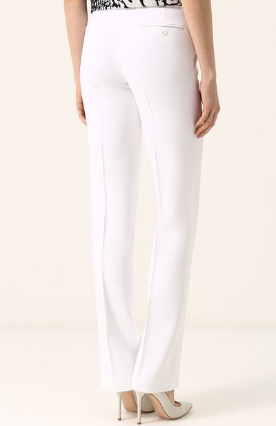 Однотонные брюки прямого кроя со стрелками MICHAEL KORS COLLECTION, арт. KRK/210AKK019, фото 4