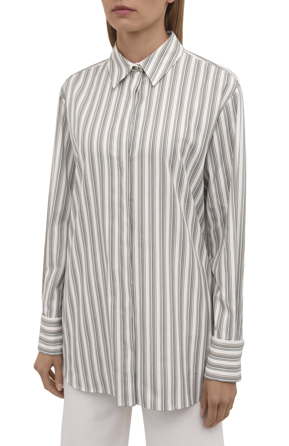 Хлопковая рубашка LORO PIANA, арт. FAL8093, фото 3