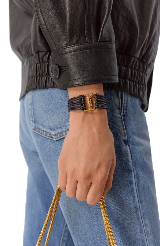 Браслет Saint Laurent 802127/AAB37 Чёрный  802127/AAB37 Фото 2