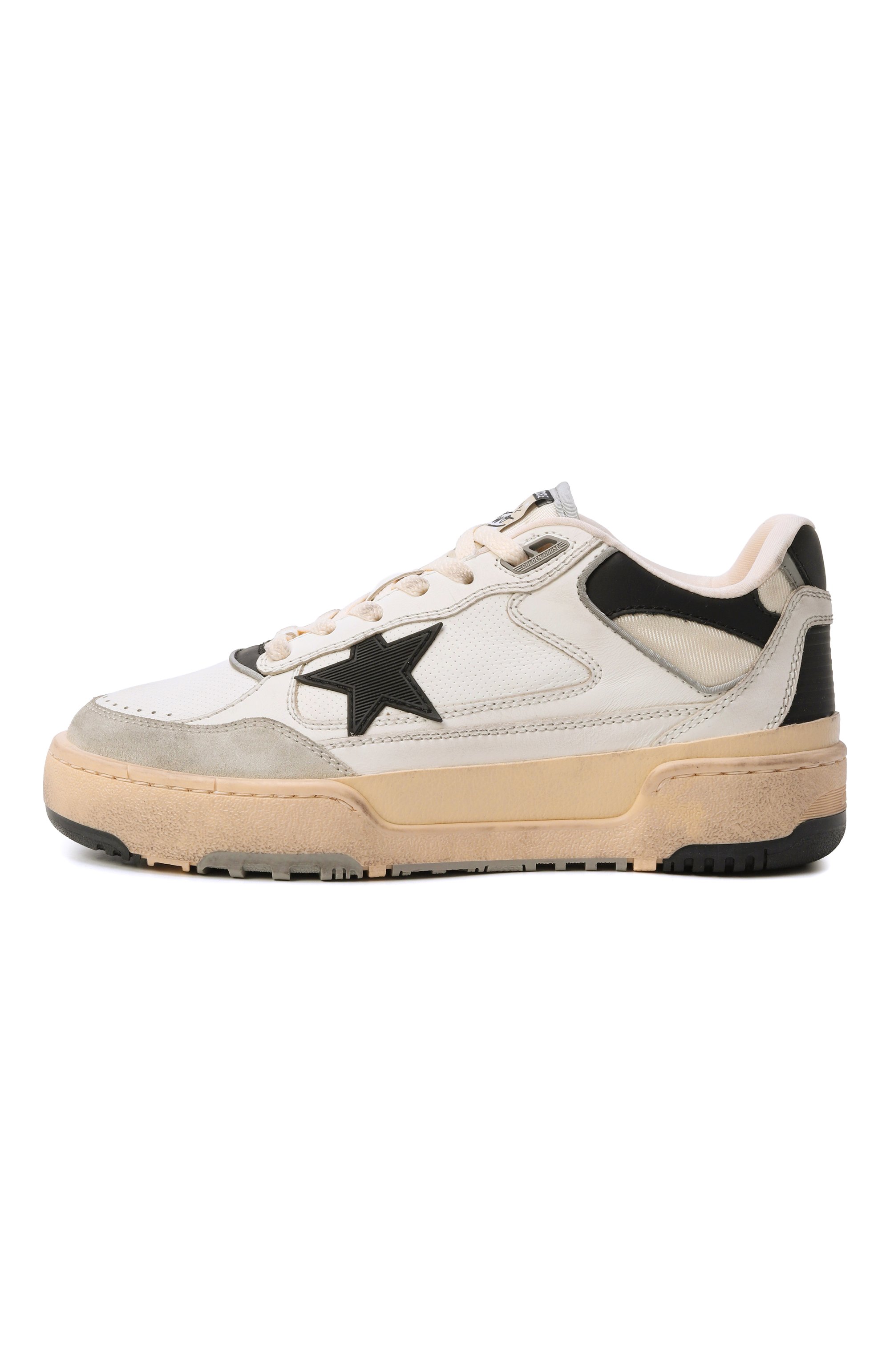 Кожаные кеды forty2 GOLDEN GOOSE DELUXE BRAND, арт. GWF00630.F005745, фото 4