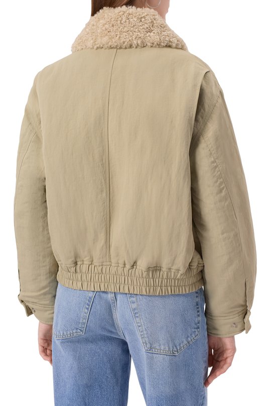 Утепленный бомбер Dunst UDJU5D125I2 Бежевый  UDJU5D125I2 Фото 4