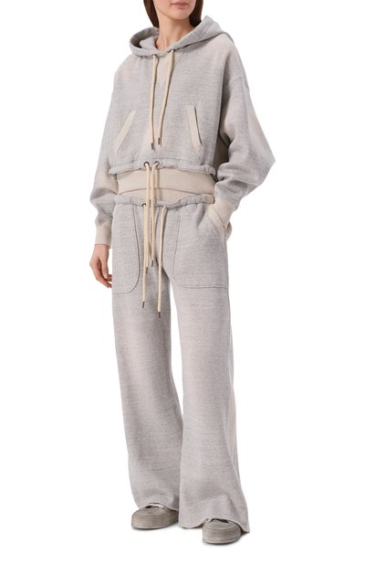 Женский хлопковое худи R13, арт. R13WK333-001BH