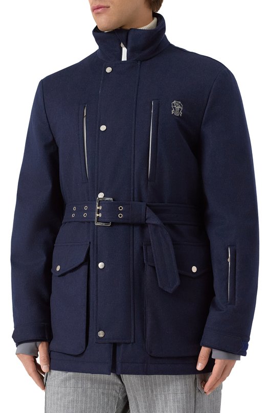 Шерстяная куртка Brunello Cucinelli MM470KG09 Синий  MM470KG09 Фото 3