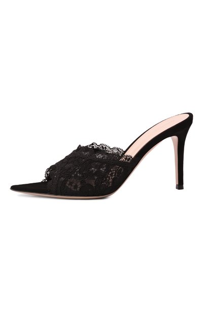 Текстильные мюли claudia 85  GIANVITO ROSSI, арт. G10114.85RIC.LRMNENN, фото 4