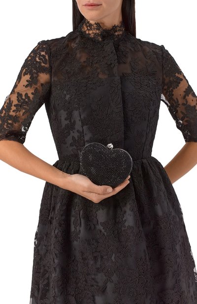 Клатч crystal heart MACH & MACH, арт. MMCB-BG0020-SUE-BLK, фото 2