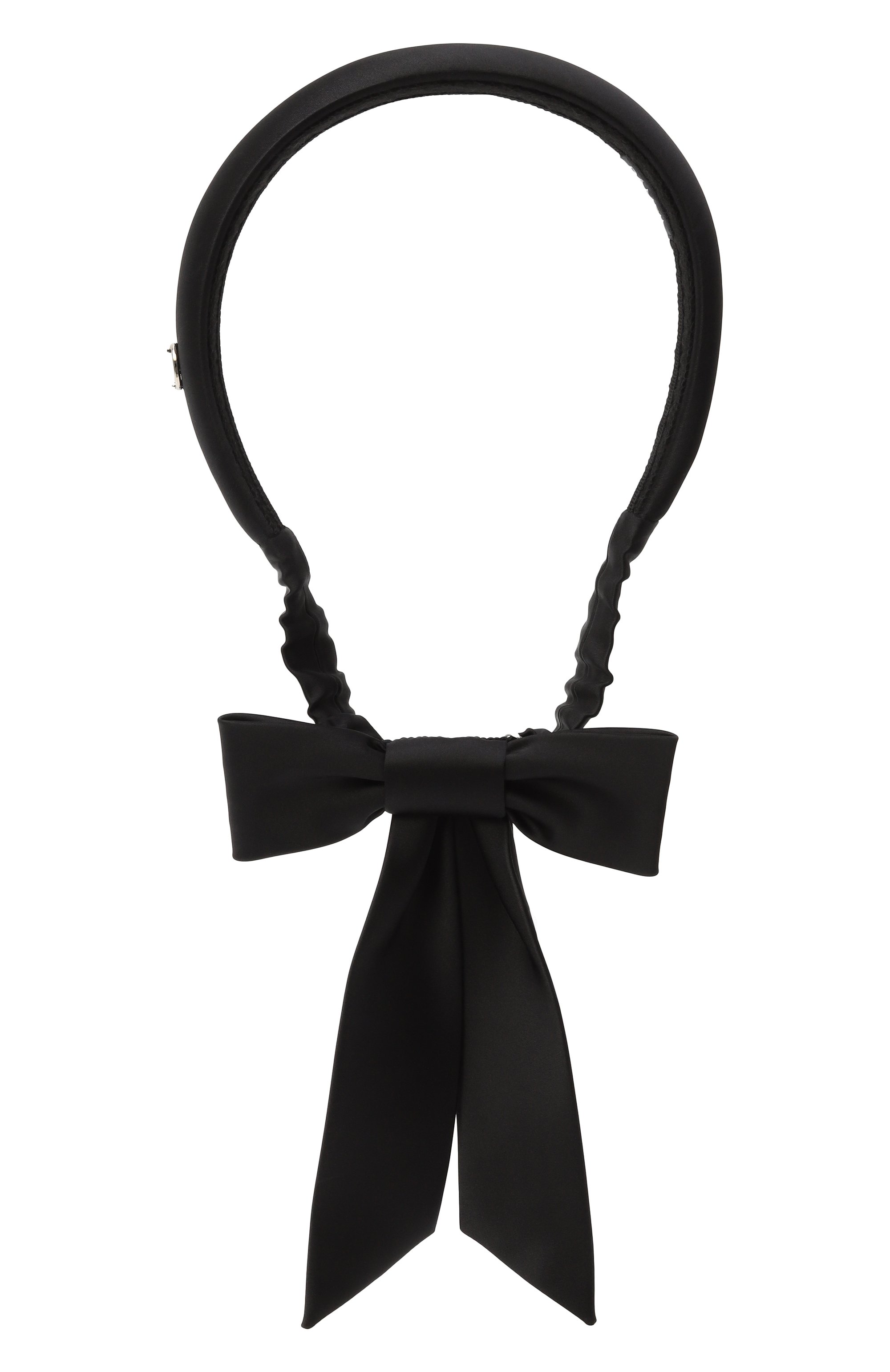 Ободок для волос PANFIL черного цвета по цене 14000 руб., арт. 0-BND-BL, фото 1 Ободок для волос PANFIL, арт. 0-BND-BL, фото 1